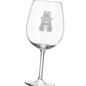 Wijnglas met wapen van Rijnsburg