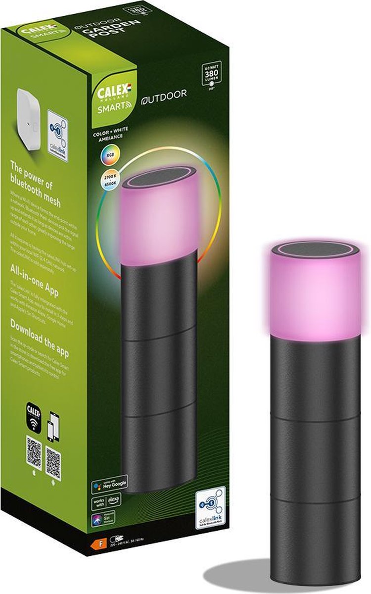 Calex Smart Outdoor LED Buitenlamp Slimme Grondspot Sokkellamp RGB en Warm Wit Licht 4W