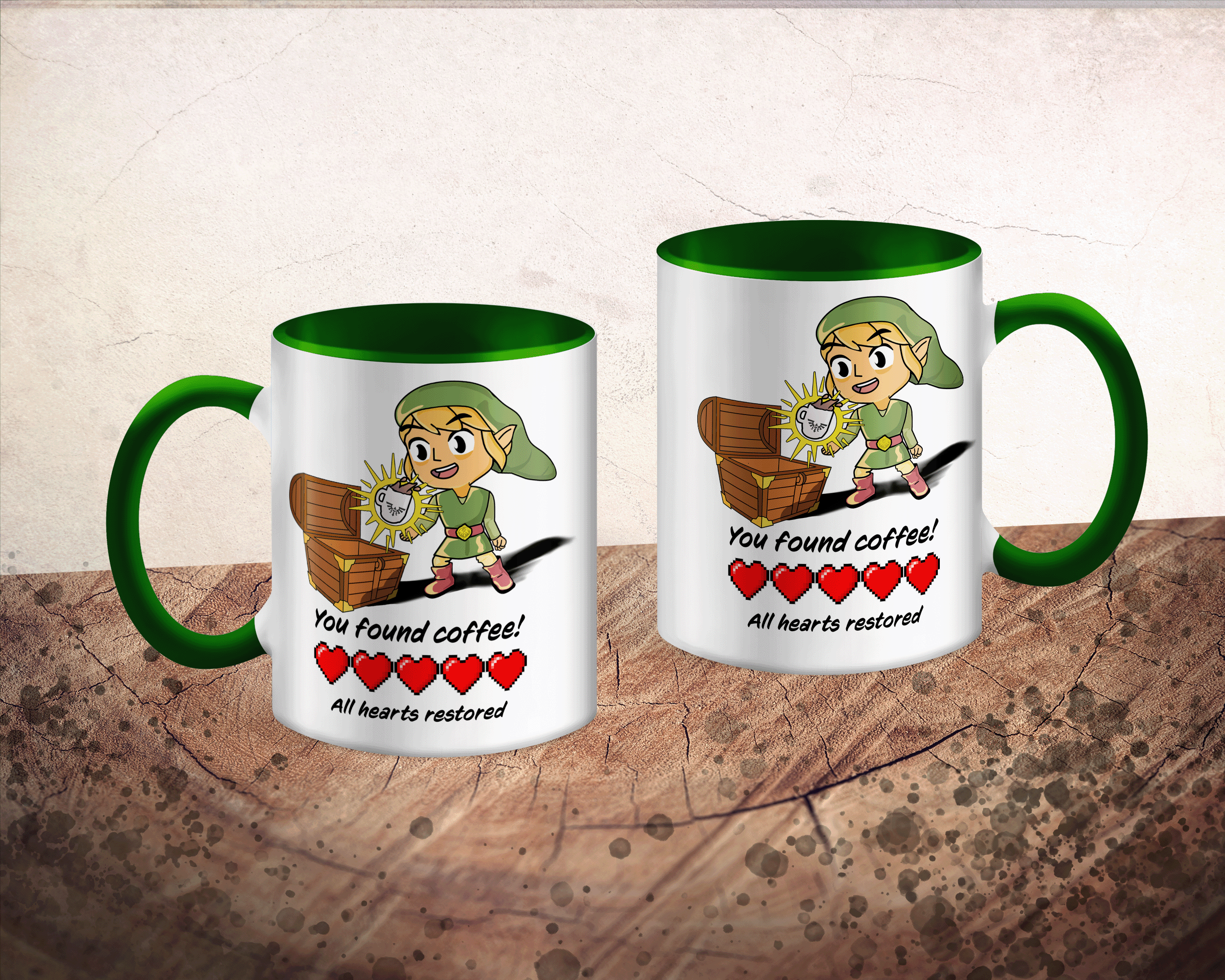 Beker - Zelda fan - You found coffee - Groen